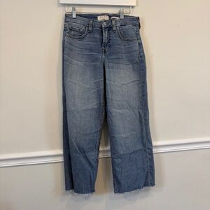 Jen 7 by 7 for all Mankind Cropped Wide Leg Jeans Size 4
